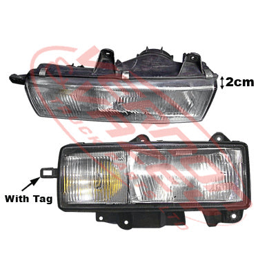 3096094-1 - HEADLAMP - L/H - SINGLE - WITH TAG - ISUZU ELF NPR/NRR/NKR/NHR 1985-93