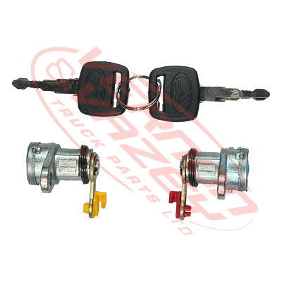 3097261-30 - DOOR LOCK KEY BARREL - SET - L&R WITH KEYS - ISUZU NKR/NPR 2009- AFTERMARKET