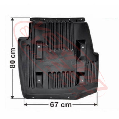 3191052-01 - MUDGUARD - L/H - REAR - WIDE - HINO RANGER PRO FC/FD/FG/FM 2002- AFTERMARKET