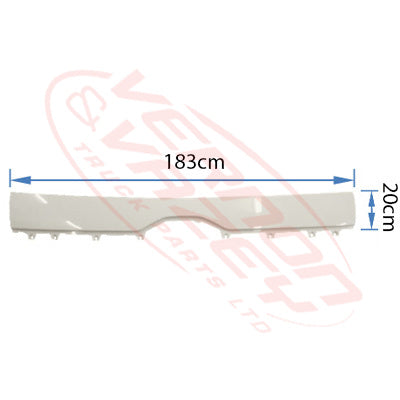 3192020-00 - FRONT PANEL GARNISH - WIDE CAB - HINO RANGER 500 2015- AFTERMARKET