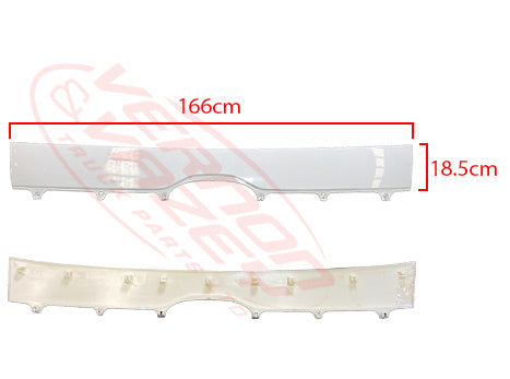 3192020-06 - FRONT PANEL GARNISH - NARROW - HINO RANGER 500 2015- AFTERMARKET