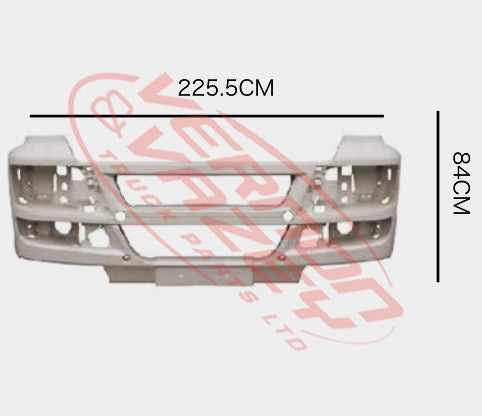 3310090-03 - FRONT BUMPER - WHITE - TGS - MAN TGS 2007-2014