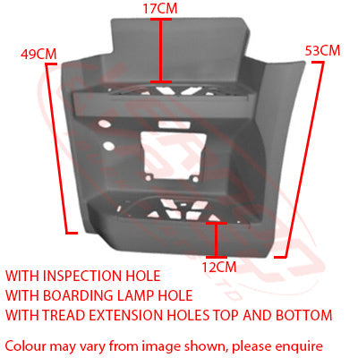 3575304-43 - STEP PANEL - LOWER & MIDDLE - L/H - 53CM HIGH - MERCEDES BENZ ACTROS - MP4 - LOW