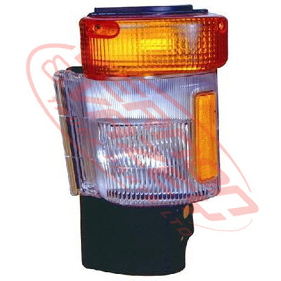 3780097-5 - CORNER LAMP - AMBER/CLEAR/AMBER - L/H - MITSUBISHI FP418/FT413/FT415 1984-96