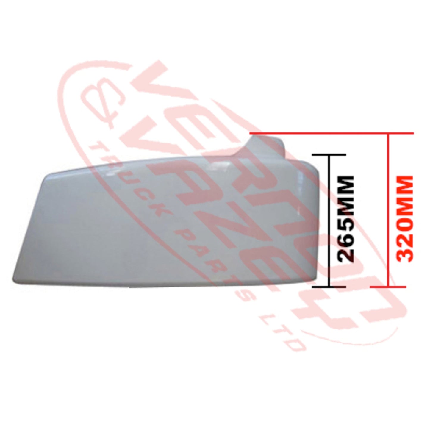 3787190-21 - FRONT BUMPER GARNISH - L/H - 320MM HIGH - MITSUBISHI FIGHTER 2006- H/L IN CORNER PANEL