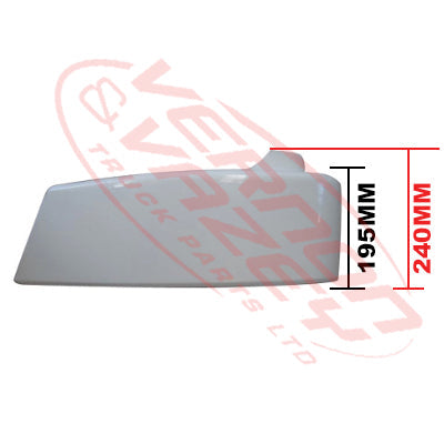 3787190-23 - FRONT BUMPER GARNISH - L/H - 240MM HIGH - MITSUBISHI FIGHTER 2006- H/L IN CORNER PANEL