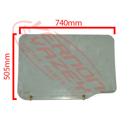3798010-80S - GLASS - REAR DOOR - R/H - MITSUBISHI CANTER FE5/FE6 1994- GENUINE RECYCLED