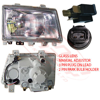 3798194-4S - HEADLAMP - R/H - K-TYPE - GLASS - MITSUBISHI CANTER FE7/FE8 2005- GENUINE RECYCLED