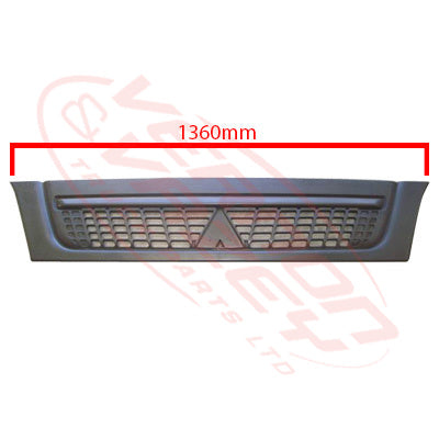 3798199-01 - GRILLE - MAT BLACK - WIDE - MITSUBISHI CANTER FE7/FE8 2005- AFTERMARKET