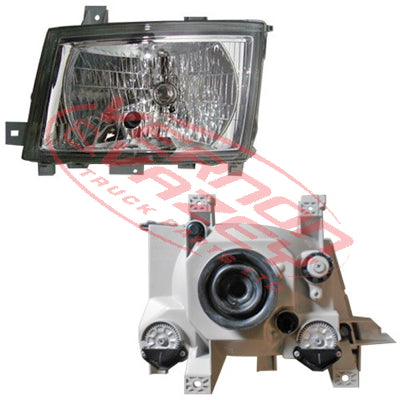 3798294-03S - HEADLAMP - L/H - ELECTRIC/ MANUAL - W/O MOTOR - MITSUBISHI CANTER FE 2011- GENUINE RECYCLED