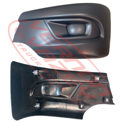 3798390-23 - FRONT BUMPER END - W/OUT HOLE - L/H - NARROW - MITSUBISHI CANTER FEA 2025- AFTERMARKET