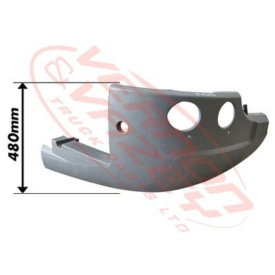 6594090-74 - FRONT BUMPER END - R/H - 480mm - SCANIA P/R TRUCK - 2009- LOW BUMPER
