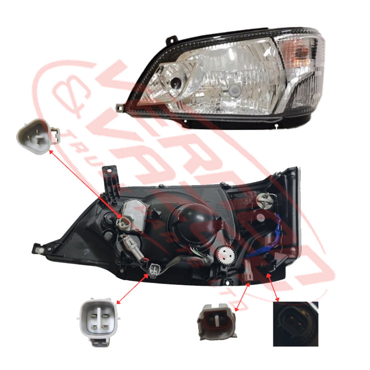 8187294-05 - HEADLAMP - L/H - ELECTRIC - IMPORT - TOYOTA DYNA / HINO DUTRO 2011- AFTERMARKET