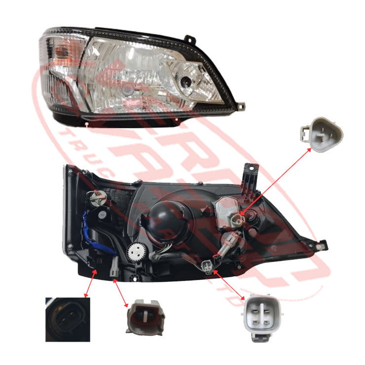 8187294-06 - HEADLAMP - R/H - ELECTRIC - IMPORT - TOYOTA DYNA / HINO DUTRO 2011- AFTERMARKET