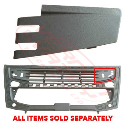 9013199-51 - GRILLE INSERT - L/H - FITS IN UPPER GRILLE - VOLVO FM 2013-