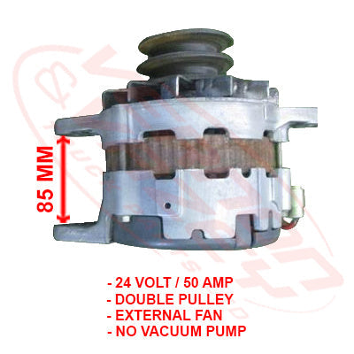 HN-ALT-P11C-01S - HINO ENGINE PARTSALTERNATOR - 24V - 50 AMP TO SUIT HINO P11C