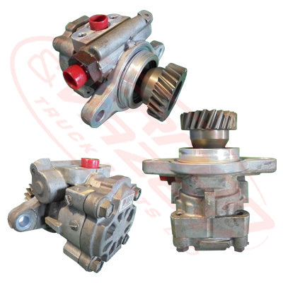 HN-PSP-NO4CT-01S - HINO ENGINE PARTSPOWER STEERING PUMP - HELICAL CUT GEAR- 23 TEETH - 2 BOLTS TO SUIT HINO NO4CT/NO4C