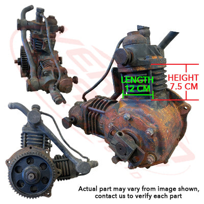MS-AIRCOM-8DC9-01S - MITSUBISHI ENGINE PARTS - AIR COMPRESSOR - WATER COOLED - V TWIN CYLINDER TO SUIT MITSUBISHI 8DC9/8DC11