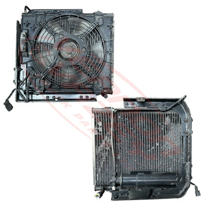 NISSAN FD46 - 95 NISSAN CONDOR SS - AIRCON CONDENSER - WITH COMPLETE FAN - NS-ACCON-FD46-01S