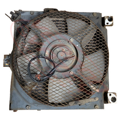 NS-ACCON-QD32-01S - NISSAN ENGINE PARTS - AIRCON CONDENSER - WITH COMPLETE FAN TO SUIT NISSAN QD32 - 2002 NISSAN ATLAS