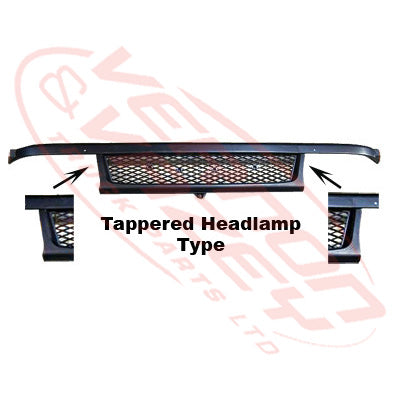 3798099-56S - GRILLE - MESH TYPE - W/CAB - TAPPERED H/L - MITSUBISHI CANTER FE5/FE6 2000- GENUINE RECYCLED