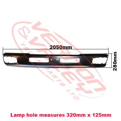 1684090-10 - FRONT BUMPER - NARROW CAB - SHALLOW - 2009- - NISSAN MK/LK/PK 1994- AFTERMARKET