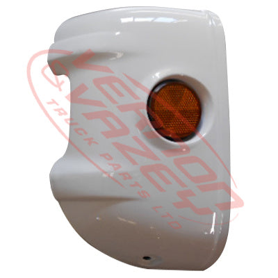 1684091-33 - FRONT BUMPER END - L/H - SHALLOW BUMPER - W/REFLECTOR - 2009- - NISSAN MK/LK/PK 1994- AFTERMARKET