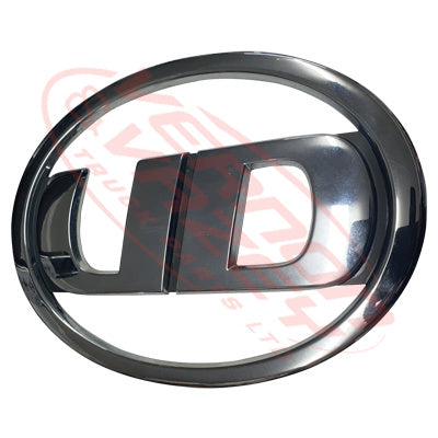 1688599-60S - GRILLE - BADGE - CHROME - UD - NZ TYPE - 290MM X 215MM - NISSAN QUON 2006- GENUINE RECYCLED