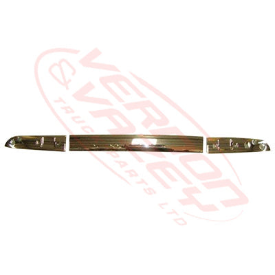 3091070-25C - ROOF FRONT PANEL - SET - WIDE - CHROME - W/O LAMP HOLES - ISUZU FRR/FSR/FTR 1996- AFTERMARKET