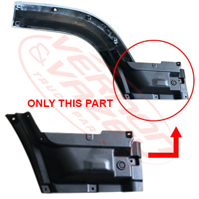 3092010-95S - FRONT DOOR GARNISH - L/H - INNER - ISUZU FRR/FSR/FTR/FVR 2008 GENUINE RECYCLED
