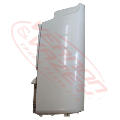 3092024-03S - FRONT CORNER PANEL - L/H - W/O MIRROR HOLE & LAMPS - ISUZU FRR/FSR/FTR/FVR 2008 - H/L IN BUMPER GENUINE RECYCLED