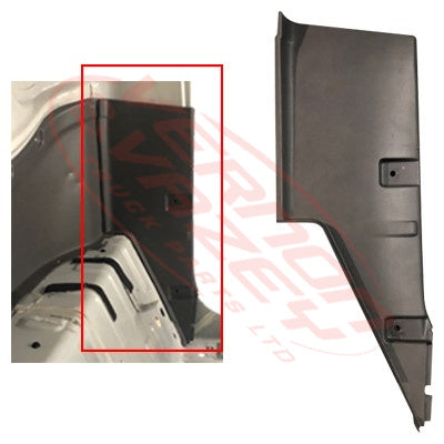 3092025-08S - REAR PILLAR - LOWER TRIM - R/H - DAY CAB - ISUZU FRR/FSR/FTR/FVR 2008 GENUINE RECYCLED