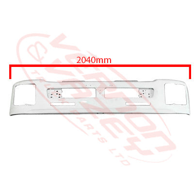 3092090-04S - FRONT BUMPER - NARROW CAB - 380MM DEEP - ISUZU FRR/FSR/FTR/FVR 2008 - H/L IN BUMPER GENUINE RECYCLED