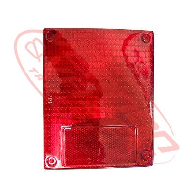 3096098-42 - REAR LAMP - LENS - L/H=R/H - RED - ISUZU ELF NPR/NRR/NKR/NHR 1985-93