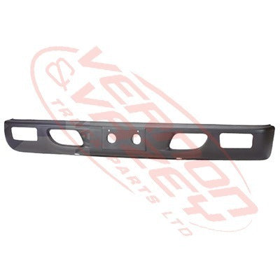 3097090-02 - FRONT BUMPER - WIDE - GREY - W/FOG HOLE - ISUZU ELF NPR/NRR/NKR/NHR 1994- AFTERMARKET