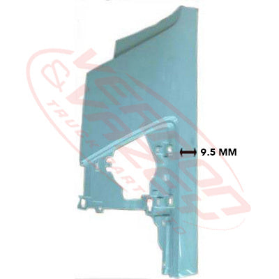 3097224-03S - FRONT CORNER PANEL - L/H - W/O MIRROR HOLE - ISUZU NKR/NPR 2009- 2021 GENUINE RECYCLED