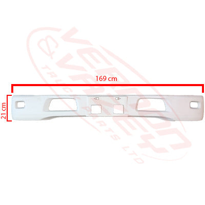 3097290-09W - FRONT BUMPER - NARROW - ISUZU NKR/NPR 2022- AFTERMARKET