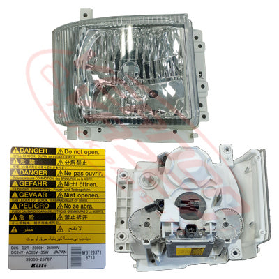 3097294-04S - HEADLAMP - R/H - W/POWERPACK & MANUAL ADJUSTER - ISUZU NKR/NPR 2009- GENUINE RECYCLED