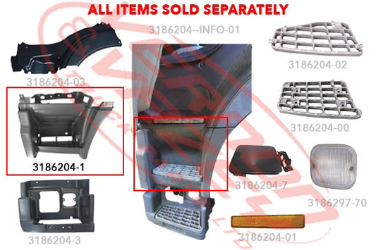 3186204-1S - STEP PANEL - CENTRE - L/H - HINO 700 2002- GENUINE RECYCLED
