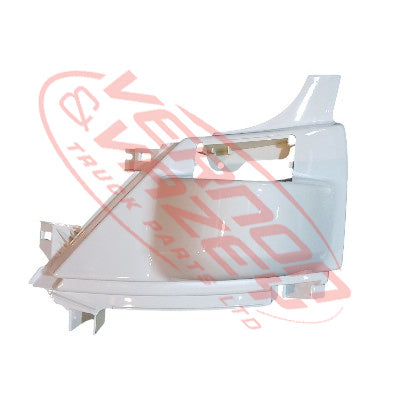3186324-13 - FRONT CORNER PANEL - UPPER - L/H - WITH MIRROR HOLE - HINO 700 FS/FY 2017-