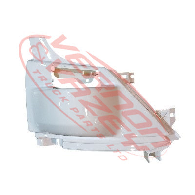 3186324-14 - FRONT CORNER PANEL - UPPER - R/H - WITH MIRROR HOLE - HINO 700 FS/FY 2017-