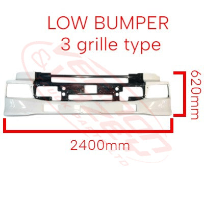 3186390-01 - FRONT BUMPER - LOW BUMPER - HINO 700 FS/FY 2017-