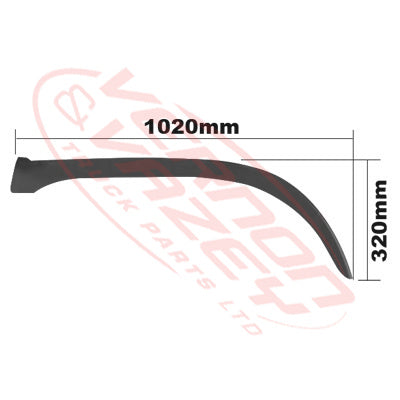 3191000-12S - GUARD - OUTER - R/H - HINO RANGER PRO FC/FD/FG/FM 2002- GENUINE RECYCLED