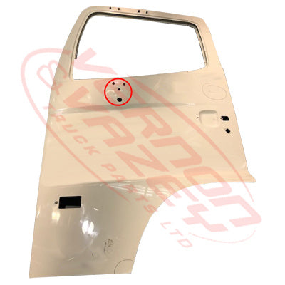 3191010-07s - FRONT DOOR - L/H - SHELL - W/MIRROR HOLES, W/SIDE LAMP HOLE - 2010- - HINO RANGER PRO FC/FD/FG/FM 2002- GENUINE RECYCLED
