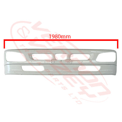 3191090-05S - FRONT BUMPER - NARROW - W/VALANCE - 3 STUD TYPE - HINO RANGER PRO FC/FD/FG/FM 2002- GENUINE RECYCLED