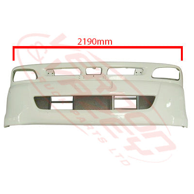 3191090-09S - FRONT BUMPER - WIDE - W/DEEP VALANCE - SINGLE STUD - 2010- - HINO RANGER PRO FC/FD/FG/FM 2002- GENUINE RECYCLED