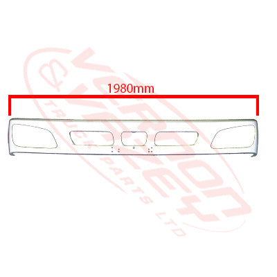3191090-10S - FRONT BUMPER - NARROW - SINGLE STUD - 2010- - HINO RANGER PRO FC/FD/FG/FM 2002- GENUINE RECYCLED