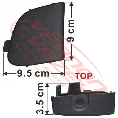 3191090-91S - FRONT BUMPER COVER OF BOLT - L/H - 2010- - HINO RANGER PRO FC/FD/FG/FM 2002- GENUINE RECYCLED