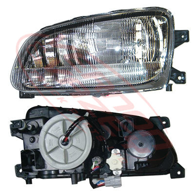 3191094-1S - HEADLAMP - L/H - W/YELLOW FOG LAMP - HINO RANGER PRO FC/FD/FG/FM 2002- GENUINE RECYCLED