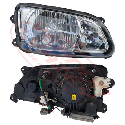 3191094-20S - HEADLAMP - R/H - ELECTRIC - HID - PARABOLIC REFLECTOR - LATE - HINO RANGER PRO FC/FD/FG/FM 2002- GENUINE RECYCLED